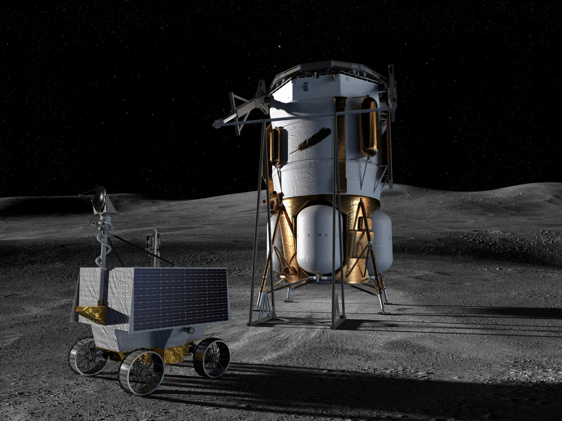 La NASA asigna a Blue Origin de Jeff Bezos la misión de enviar un rover al Polo Sur lunar