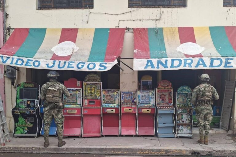 Marina asegura 25 máquinas tragamonedas en Nayarit
