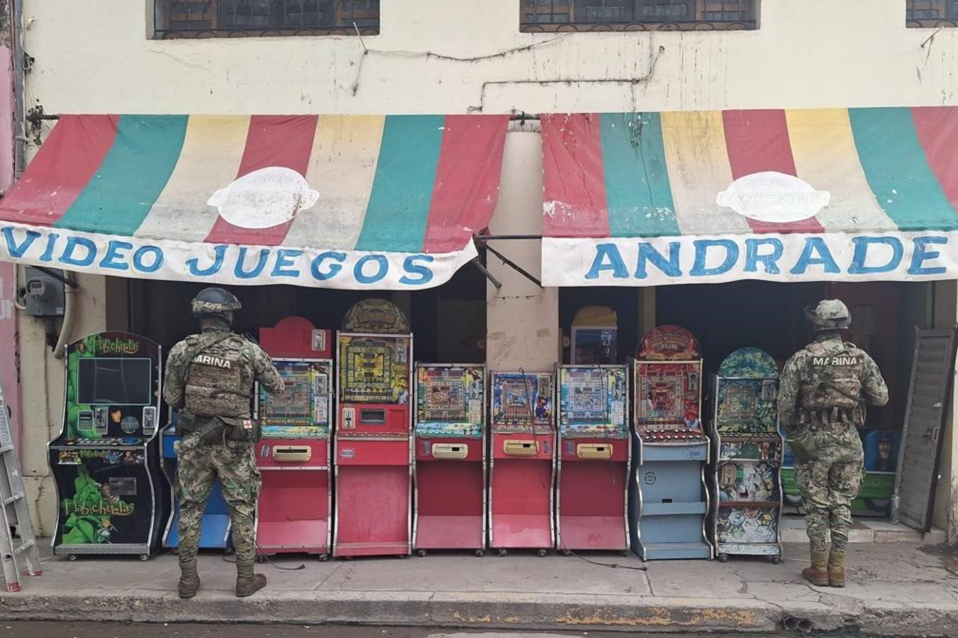 Marina asegura 25 máquinas tragamonedas en Nayarit